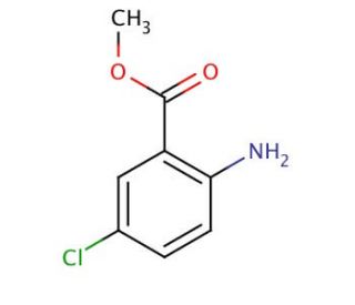 Methyl 2-amino-5-chlorobenzoate (CAS 5202-89-1) - chemical structure image