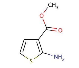 Methyl 2-aminothiophene-3-carboxylate (CAS 4651-81-4) - chemical structure image