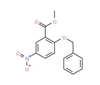 Methyl 2-(benzyloxy)-5-nitrobenzenecarboxylate (CAS 508211-52-7) - chemical structure image