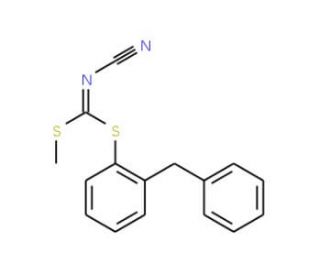 Methyl (2-benzylphenyl) cyanocarbonimidodithioate (CAS 1000577-30-9) - chemical structure image