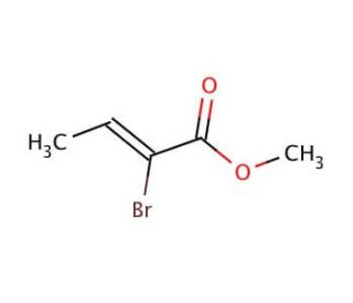 Methyl 2-bromo-2-butenoate (CAS 17642-18-1) - chemical structure image