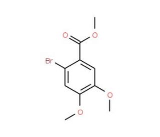 Methyl-2-bromo-4,5-dimethoxybenzoate (CAS 17667-32-2) - chemical structure image