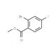 Methyl 2-bromo-4-fluorobenzoate (CAS 653-92-9) - chemical structure image