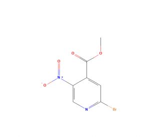 Methyl 2-bromo-5-nitroisonicotinate (CAS 1361385-86-5) - chemical structure image