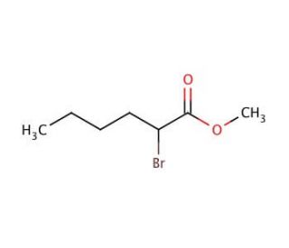 Methyl 2-bromohexanoate (CAS 5445-19-2) - chemical structure image