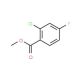Methyl 2-chloro-4-fluorobenzoate (CAS 85953-29-3) - chemical structure image