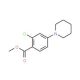 Methyl 2-chloro-4-piperidinobenzenecarboxylate (CAS 313674-08-7) - chemical structure image