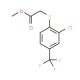 Methyl {[2-chloro-4-(trifluoromethyl)phenyl]-thio}acetate - chemical structure image