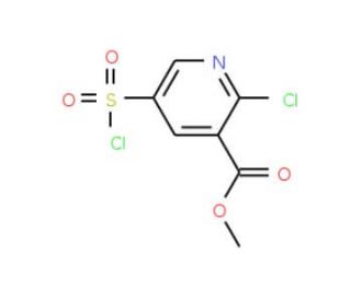 methyl 2-chloro-5-(chlorosulfonyl)pyridine-3-carboxylate - chemical structure image
