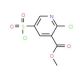 methyl 2-chloro-5-(chlorosulfonyl)pyridine-3-carboxylate - chemical structure image