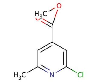 Methyl 2-chloro-6-methylpyridine-4-carboxylate (CAS 3998-90-1) - chemical structure image