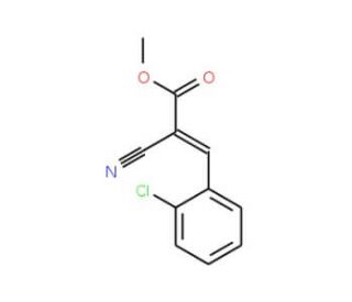 Methyl 2-chloro-&alpha;-cyanocinnamate (CAS 74446-19-8) - chemical structure image
