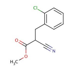 Methyl 2-chloro-&alpha;-cyanohydrocinnamate (CAS 7346-46-5) - chemical structure image