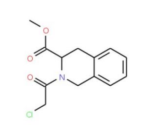methyl 2-(chloroacetyl)-1,2,3,4-tetrahydroisoquinoline-3-carboxylate (CAS 1008996-86-8) - chemical structure image