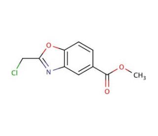 Methyl 2-(chloromethyl)-1,3-benzoxazole-5-carboxylate - chemical structure image