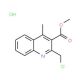methyl 2-(chloromethyl)-4-methylquinoline-3-carboxylate hydrochloride - chemical structure image