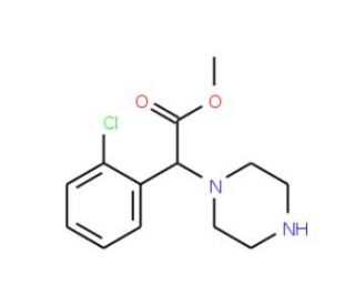 methyl (2-chlorophenyl)(piperazin-1-yl)acetate - chemical structure image