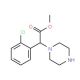 methyl (2-chlorophenyl)(piperazin-1-yl)acetate - chemical structure image