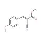 methyl 2-cyano-3-(4-methoxyphenyl)prop-2-enoate - chemical structure image