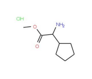 Methyl 2-cyclopentyl-L-glycinate HCl (CAS 14328-62-2) - chemical structure image