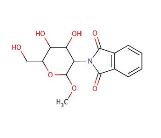 Methyl 2-Deoxy-2-N-phthalimido-&beta;-D-glucopyranoside (CAS 76101-14-9) - chemical structure image