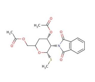 Methyl 2-Deoxy-2-phthalimido-4-deoxy-3&prime;,6&prime;-O-diacetyl-1-thio-&beta;-D-glucopyranoside - chemical structure image