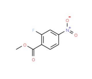 Methyl 2-fluoro-4-nitrobenzenecarboxylate (CAS 392-09-6) - chemical structure image