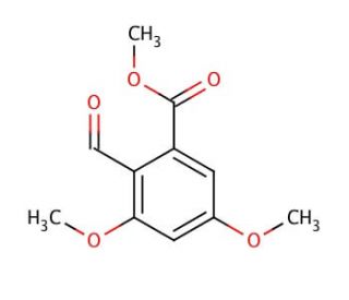 Methyl 2-formyl-3,5-dimethoxybenzoate (CAS 52344-93-1) - chemical structure image
