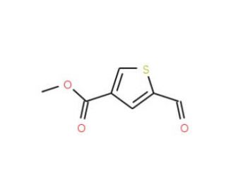 Methyl 2-formylthiophene-4-carboxylate (CAS 67808-66-6) - chemical structure image