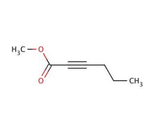 Methyl 2-hexynoate (CAS 18937-79-6) - chemical structure image
