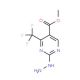 Methyl 2-hydrazino-4-(trifluoromethyl)pyrimidine-5-carboxylate (CAS 175137-28-7) - chemical structure image