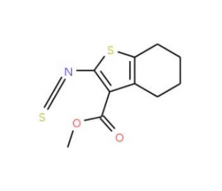 Methyl 2-isothiocyanato-4,5,6,7-tetrahydro-1-benzothiophene-3-carboxylate - chemical structure image