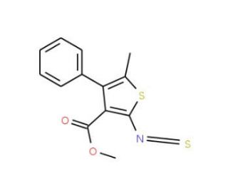 Methyl 2-isothiocyanato-5-methyl-4-phenylthiophene-3-carboxylate - chemical structure image