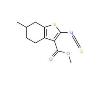 Methyl 2-isothiocyanato-6-methyl-4,5,6,7-tetrahydro-1-benzothiophene-3-carboxylate - chemical structure image