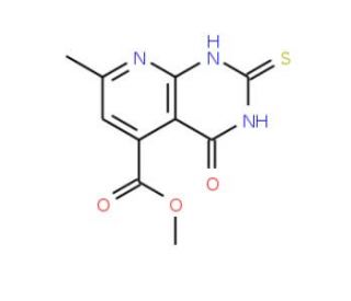 methyl 2-mercapto-7-methyl-4-oxo-3,4-dihydropyrido[2,3-d]pyrimidine-5-carboxylate - chemical structure image