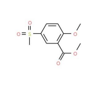 Methyl 2-methoxy-5-(methylsulphonyl)benzoate (CAS 63484-12-8) - chemical structure image