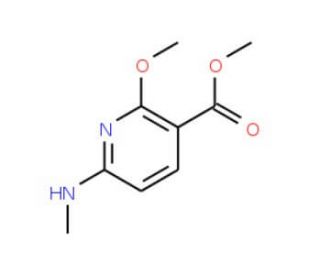 Methyl 2-methoxy-6-(methylamino)nicotinate - chemical structure image