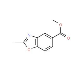 Methyl 2-methyl-1,3-benzoxazole-5-carboxylate (CAS 136663-21-3) - chemical structure image