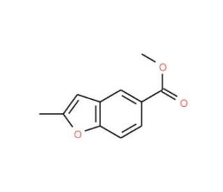 Methyl 2-methyl-1-benzofuran-5-carboxylate (CAS 117379-97-2) - chemical structure image