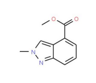Methyl 2-methyl-2H-indazole-4-carboxylate (CAS 1071428-43-7) - chemical structure image