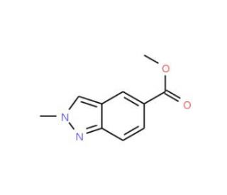 Methyl 2-methyl-2H-indazole-5-carboxylate (CAS 1092351-86-4) - chemical structure image