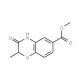 Methyl 2-methyl-3-oxo-3,4-dihydro-2H-1,4-benzoxazine-6-carboxylate - chemical structure image