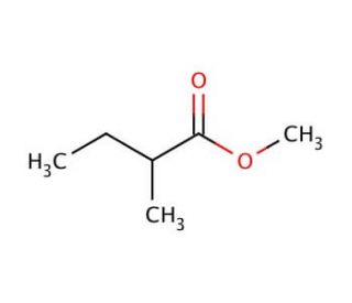 Methyl 2-methylbutyrate (CAS 868-57-5) - chemical structure image