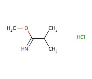 Methyl 2-methylpropanimidic acid hydrochloride (CAS 39739-60-1) - chemical structure image