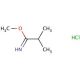 Methyl 2-methylpropanimidic acid hydrochloride (CAS 39739-60-1) - chemical structure image