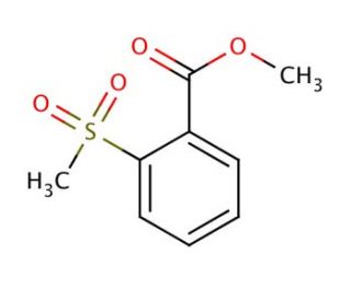 Methyl 2-(methylsulfonyl)benzenecarboxylate (CAS 199657-02-8) - chemical structure image