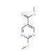 Methyl 2-(methylthio)pyrimidine-5-carboxylate (CAS 38275-41-1) - chemical structure image