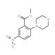 Methyl 2-morpholino-5-nitrobenzenecarboxylate (CAS 83909-55-1) - chemical structure image