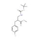 Methyl 2-N-Boc-2-aminomethyl-3-(4-chloro-phenyl)-propionate (CAS 886366-43-4) - chemical structure image
