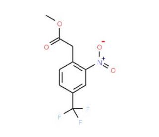 Methyl 2-nitro-4-(trifluoromethyl)phenylacetate (CAS 13544-07-5) - chemical structure image